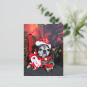 Weihnachten - Engel - Mops (Stehend Vorderseite)