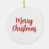 Weihnachten Engel Red Heart Leopard Wings Name Ges Keramik Ornament (Hinten)