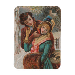 Weihnachten, England-Antike viktorianische Ära Wer Magnet