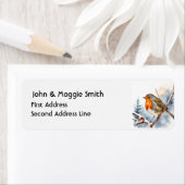 Weihnachten Englisch Robing Winter Forest Szene (Insitu)