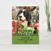 Weihnachten - Englisch Springer Spanisch - Betsy (Vorderseite)