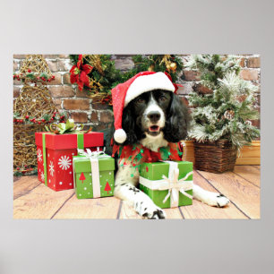 Weihnachten - Englisch Springer Spanisch - Lucy Poster