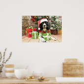 Weihnachten - Englisch Springer Spanisch - Lucy Poster (Küche)