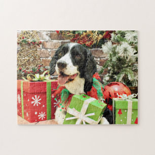 Weihnachten - englischer SpringerSpaniel - Betsy Puzzle