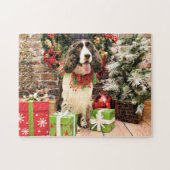 Weihnachten - englischer SpringerSpaniel - Cloe Puzzle (Horizontal)