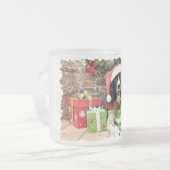 Weihnachten - englischer SpringerSpaniel - Lucy Mattglastasse (Vorderseite Links)