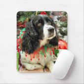 Weihnachten - englischer SpringerSpaniel - Lucy Mousepad (Mit Mouse)