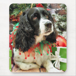 Weihnachten - englischer SpringerSpaniel - Lucy Mousepad