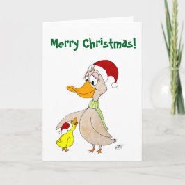 Weihnachten: Enten Feiertagskarte