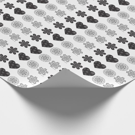 Weihnachten entwarf Packpapier (Ecke)