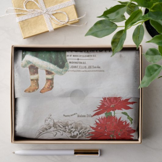 Weihnachten Ephemera Ad Decoupage Craft Seidenpapier (Geschenk)