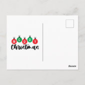 Weihnachten Ephemera Ad Niedlich Girl Red Chrysant Postkarte (Rückseite)