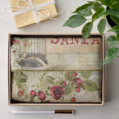 Weihnachten Ephemera Rose Vogelkäfig Seidenpapier (Geschenk)