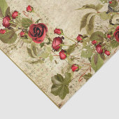 Weihnachten Ephemera Rose Vogelkäfig Seidenpapier (Ausschnitt)