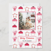 Weihnachten Erdbeere Cupcakes & Zuckerrohre (Vorderseite)