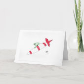 Weihnachten - Erhalten Sie sich nicht unter Rakete Karte (Vorderseite)