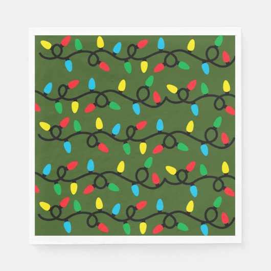 Weihnachten erhellen Papier-Serviette Serviette (Vorderseite)