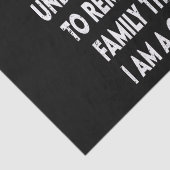 Weihnachten erinnere meine Familie an ein tolles Z Seidenpapier (Ausschnitt)