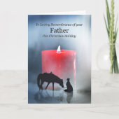 Weihnachten Erinnerung an Vater mit Cowboy Pferd Karte (Vorderseite)
