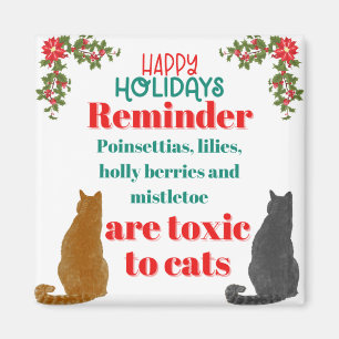 Weihnachten Erinnerung für Katzen Liebhaber Magnet