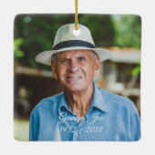 Weihnachten-Erinnerungen, Love One Memorial Keramikornament (Rückseite)