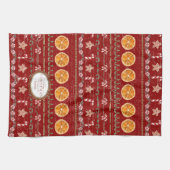 Weihnachten Erinnerungen Nana Wasserfarbe Rot Geschirrtuch (Horizontal)