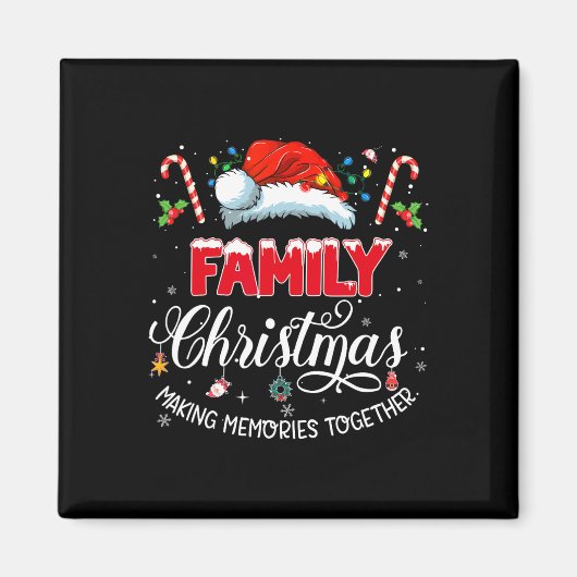 Weihnachten - Erinnerungen zusammenpassen Magnet (Vorne)