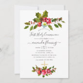 Weihnachten Erste Heilige Kommune Einladung (Vorderseite)