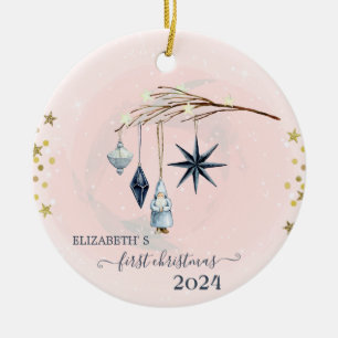Weihnachten Erste Weihnachtsdekorationen Keramik Ornament