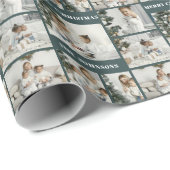 Weihnachten Erstellen Sie Ihre eigene grüne 6 Foto Geschenkpapier (Rolleneckpunkt)