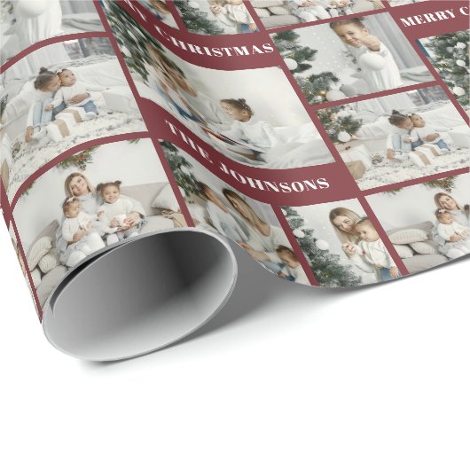 Weihnachten Erstellen Sie Ihre eigene Red 6 Foto C Geschenkpapier (Rolleneckpunkt)