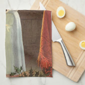 Weihnachten, Erwärmung des Kindes am Kamin Küchentuch (Viertel Falte)