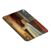 Weihnachten, Erwärmung des Kindes am Kamin Magnet (Rechte Seite)