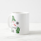 Weihnachten Es schwitzen rot-grüne Tasse (Vorderseite Links)