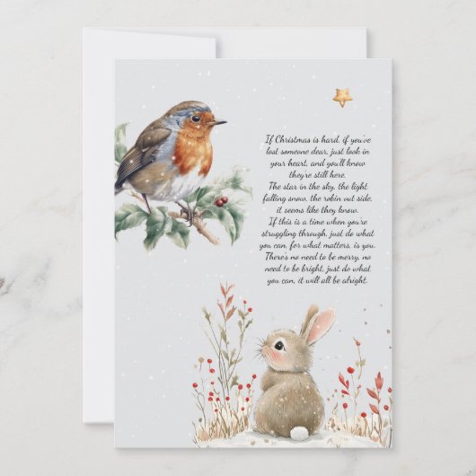 Weihnachten "Es wird alles in Ordnung sein" Zitat (Vorderseite)