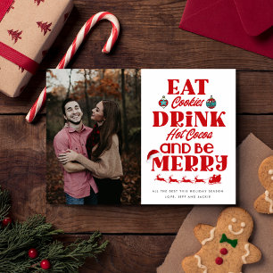 Weihnachten essen Cookies trinken Kakao Sei fröhli