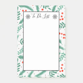 Weihnachten Evergreen Boughs Holly Berry zu tun Li Post-it Klebezettel