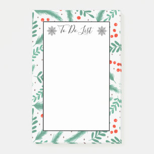 Weihnachten Evergreen Boughs Holly Berry zu tun Li Post-it Klebezettel
