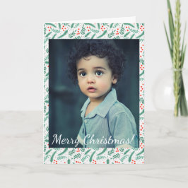 Weihnachten Evergreen Boughs und Holly Berries Fot