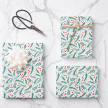 Weihnachten Evergreen Boughs und Holly Berries