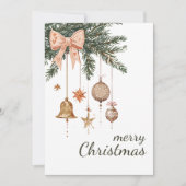 Weihnachten Evergreen Branches Ornament Non-Foto (Vorderseite)