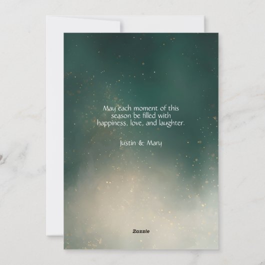 Weihnachten Evergreen Branches Ornament Non-Foto (Rückseite)