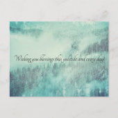 Weihnachten Evergreen Forest Winter Solstice (Vorderseite)