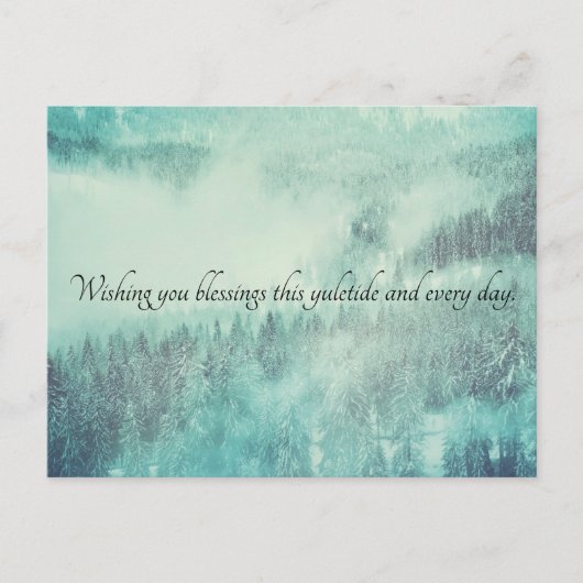 Weihnachten Evergreen Forest Winter Solstice (Vorderseite)