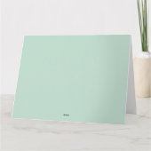 Weihnachten Evergreen Forest Winter Solstice Karte (Rückseite)