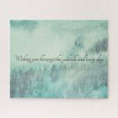 Weihnachten Evergreen Forest Winter Solstice Puzzle (Horizontal)