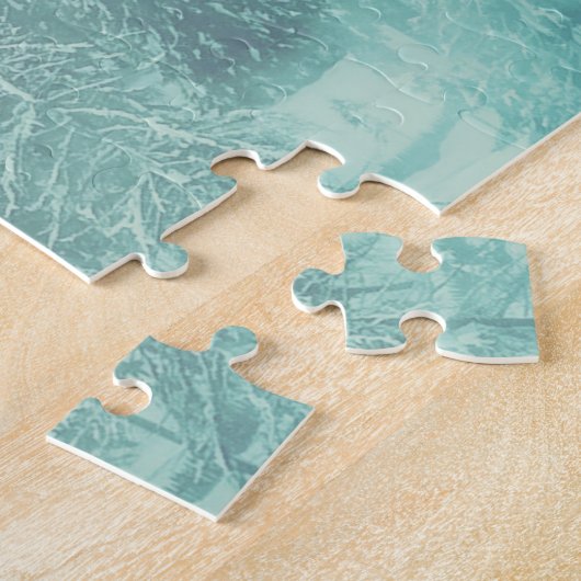 Weihnachten Evergreen Forest Winter Solstice Puzzle (Seite)