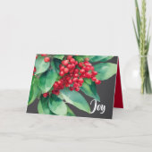 Weihnachten Evergreen Red Berries (Vorderseite)