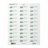 Weihnachten Evergreens Snowflake Winterlandschaft (Vorne)