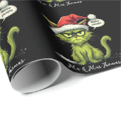 Weihnachten "Ew People" Meowy Cat Lovers Geschenkpapier (Rolleneckpunkt)